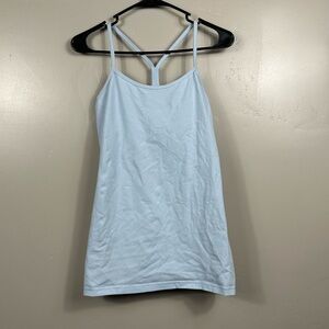 Lululemon Power Y Tank Luon Breezy Blue Size 8
